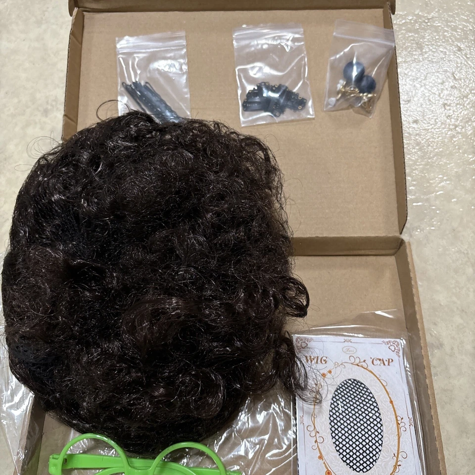 Mirabel Cosplay Peluca Disfraz Vestido Cabello Verde Gafas Marcos Pendientes ✅ Halloween Foto 3 de 3