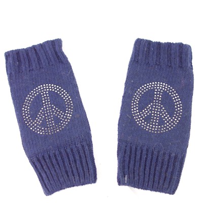 DESIGNER Armstulpen Stulpen Pulswärmer Strick Strass Peace NP 20 NEU