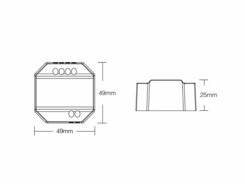 MiLight MiBoxer Wireless Wall Dimmer K1 + Triac Controller TRI-C1 230V LED Dimmable - Picture 7 of 10