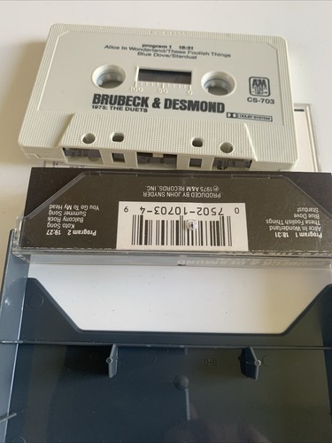 Brubeck And Desmond Jazz Duets 1975 Cassette - Picture 3 of 3