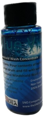 #ad 110 Gallons 2oz. Windshield washer fluid super concentrate Blue Vista $12.99