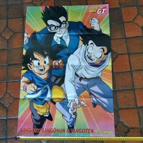 DRAGON BALL GT - vintage poster double face 80 cm * 50 cm - Picture 2 of 2