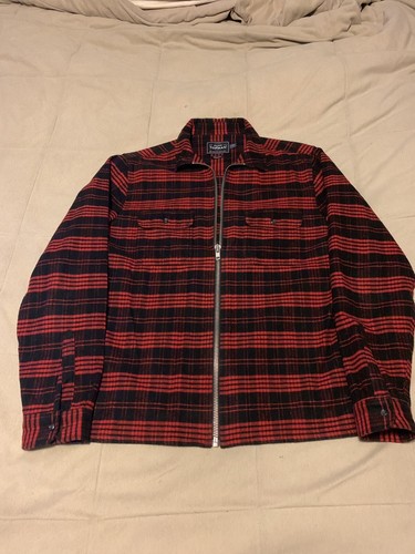 Topman Flannel Overshirt Mens Size 