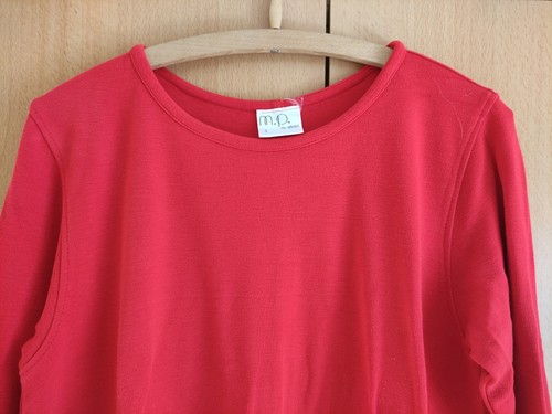 Pullover Longpullover Kassak Oberteil Damen Größe 3 Rot Langarm M.P.style - Bild 3 von 7