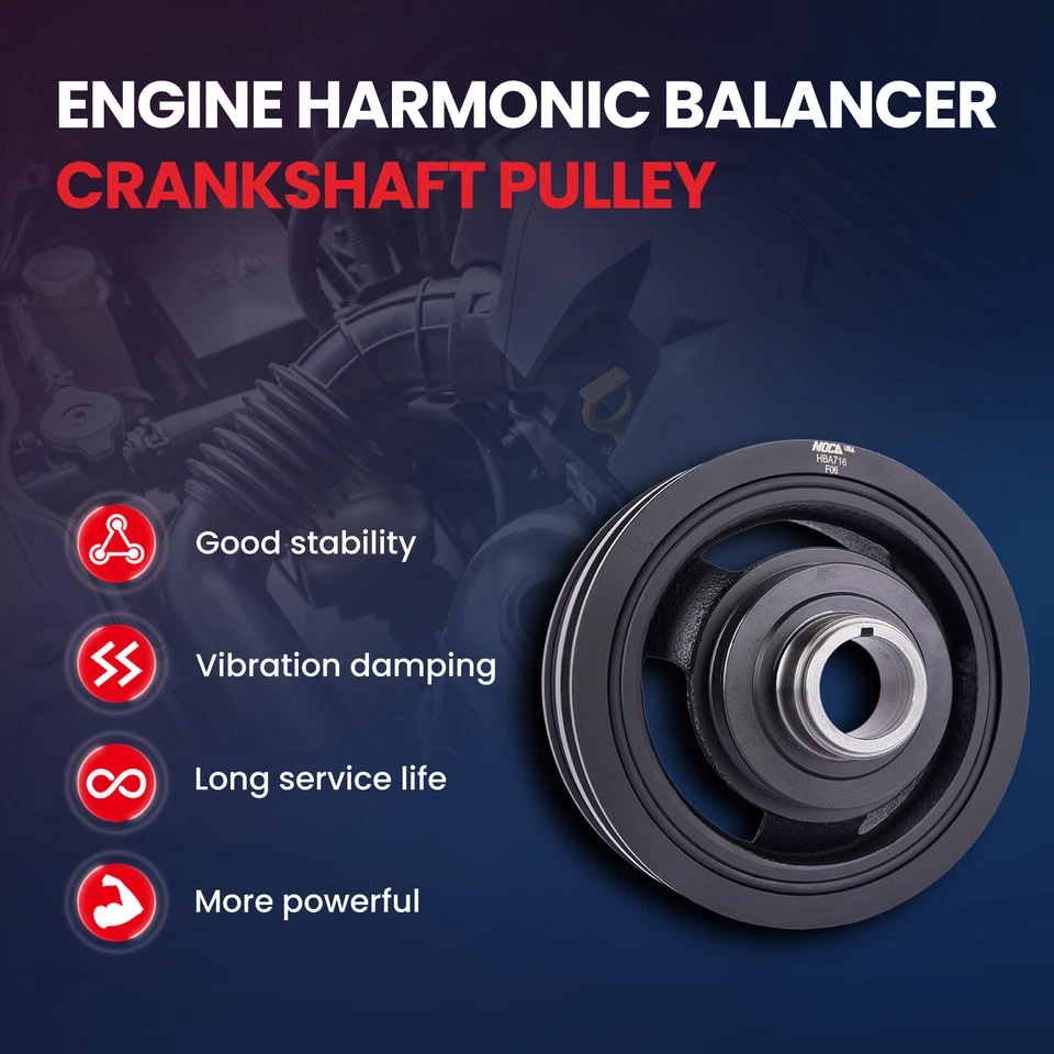 For Cadillac Escalade Cheyenne Express Silverado Yukon Sierra Harmonic Balancer  - Image 2 of 4