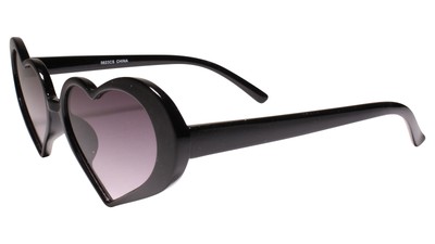 Chic Black Sunglasses with Heart Accent Exclusive Heart Sunglasses | A.J. Morgan Eyewear main image 3