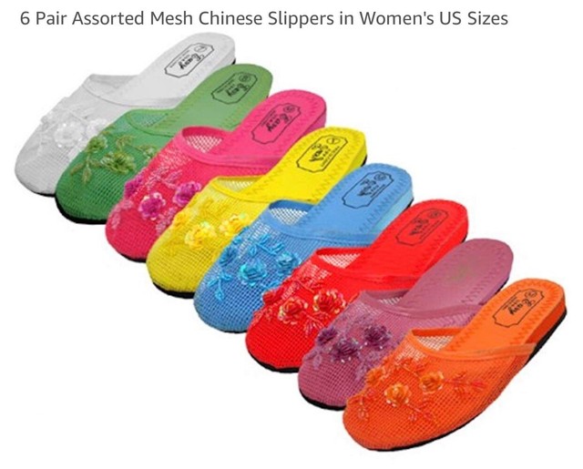 chinese slippers slides
