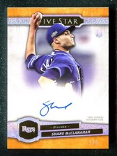 2021 Topps Five Star Autographs Orange #FSASM Shane McClanahan RC 1/5