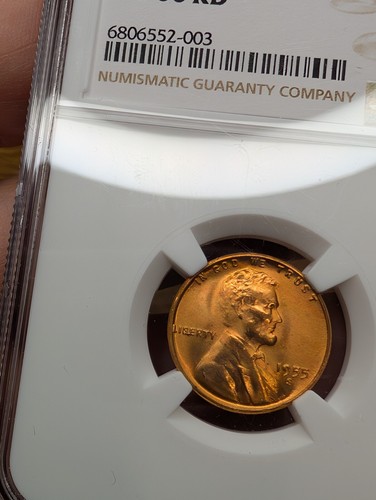 1955-S US 1c NGC MS 66 RD - Picture 7 of 11