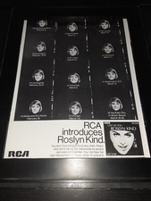 Roslyn Kind Give Me You Rare Original Promo Poster Ad Framed