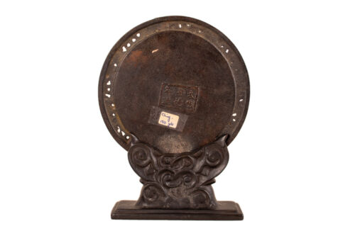 Ein Paar antike Bronze - Drachen - Tischschirme, China - 19. Jh., Qing - Bild 6 von 12