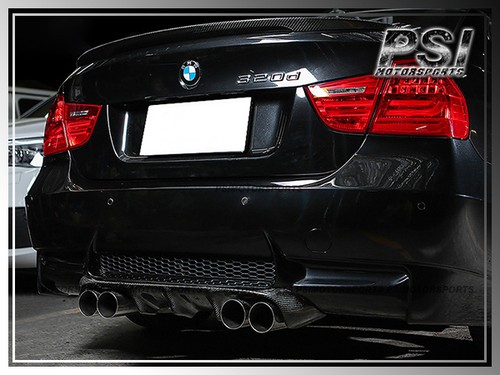 Difusor de parachoques de fibra de carbono estilo V para BMW E90 Serie 3 M3 2008-2013 solo CF - Imagen 1 de 3