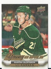 2015/16 Upper Deck Gustav Olofsson Young Guns YG Canvas