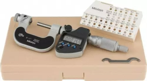 Mitutoyo 0 to 1" Range, Digital Counter, Electronic Screw Thread Micrometer R...