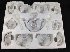 Precious Moments Toy China Tea Set 1985 Clown 204412 w Box