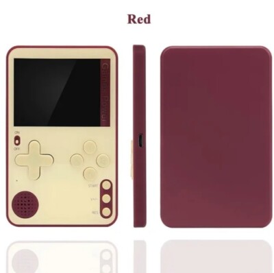 500 klassische 80er/90er Spiele Handheld Retro Videospielkonsole UK Verkäufer rot