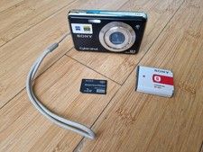 Sony Digital Camera Cybershot DSC-W220 12.1MP Black 2GB Memory Pro Duo Card