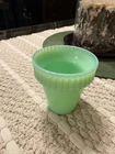 Fenton Martha Stewart Jadeite 4 1/2” Tall Flower Pot