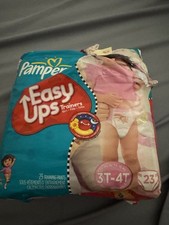 Pampers Easy-ups Dora Vintage Diapers Rare 3T -4T Training Pants, Open Pack
