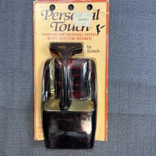 Vintage 1970's Schick Personal Touch Razor Twin Blade System NOS