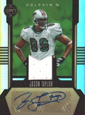 2023 Panini Legacy Patch Autograph Jason Taylor #LPA-JT Miami Dolphins