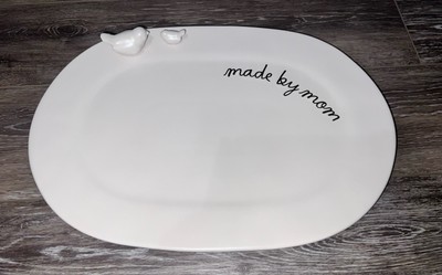 NEW2025 Rae Dunn  Made By Mom  With Two Birds Large Platter