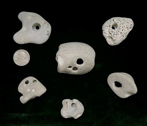 Hag Stone, Fairy Stone, Hex Stone, Naturally Formed, Beach Rock with Hole, Lot 