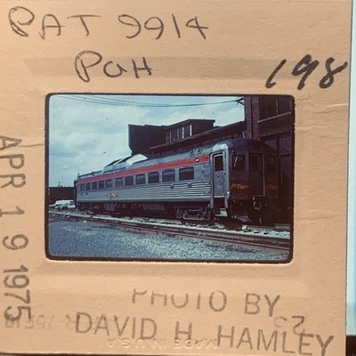 PATrain RDC Budd Rail Diesel Car Pittsburgh 1975 35mm Slide David H. Hamley