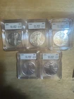 LOT OF (5) 2024 MS70 & MS69 ICG SILVER EAGLES 🦅 🔥🔥📈📈