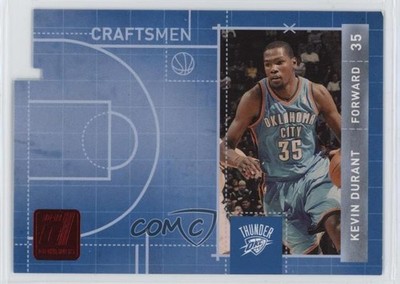 2010-11 Donruss Craftsmen Ruby Die-Cut /25 Kevin Durant #2 4f5