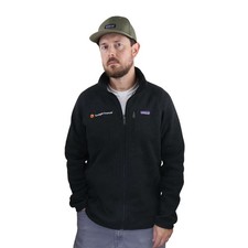 Patagonia Better Sweater Fleece Jacket Mens L Black Finance Bro Banking Sunlight