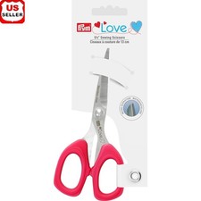 Sewing Scissors Micro Serrated Blades Comfortable Grip Stainless Steel 5.25in US