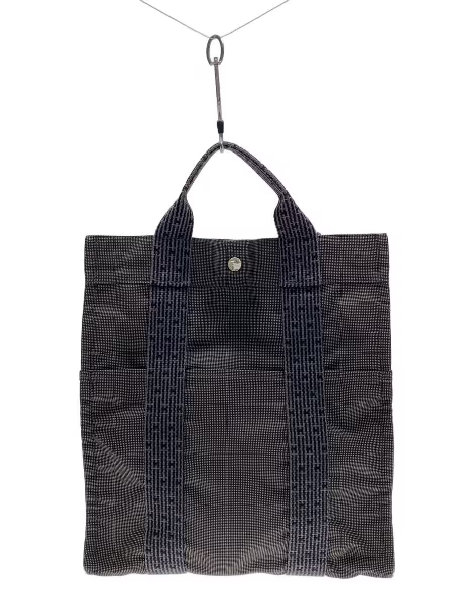 HERMES Backpack Canvas Black Solid Ad PM - image 1