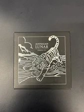 2022 Proof Australia Year of the Tiger Lunar Series III  1oz .999 Silver COA/BOX