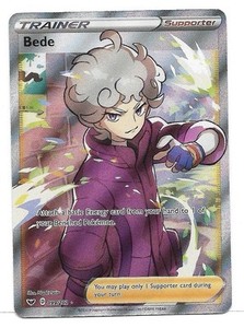 Bede (Full Art) 199/202 Swsh01: Sword & Shield Holo Ultra Rare Pokemon TCG - NM