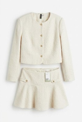 H&M Divided Tweed Jacket and Skirt Set Size M/10