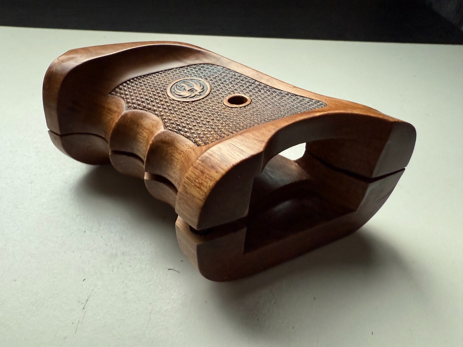 New Handcrafted Padauk Wood Grips for Ruger Mark II (ONLY), Right-Handed