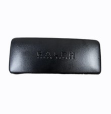 Ralph Lauren Glasses Sunglasses Hard Case Clamshell Black Logo New Glass Wipe