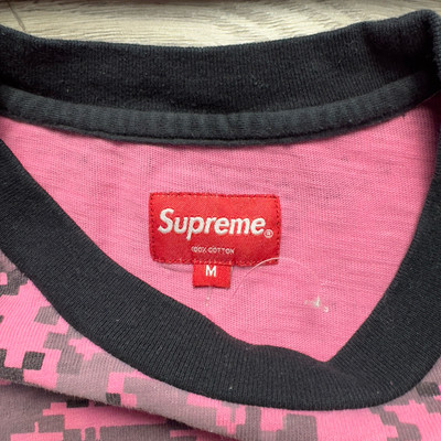 Supreme Lot With Digital Pink Camo Hat And Long Sleeve Supreme Tee