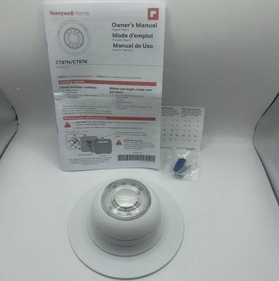 Honeywell CT87K Non- Programmable Thermostat - White - Open Box New