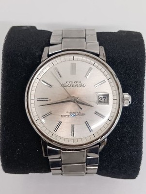 CITIZEN Automatic 21 Jewels Herrenuhr Silber Zifferblatt SS 38mm 40M Wasserdicht