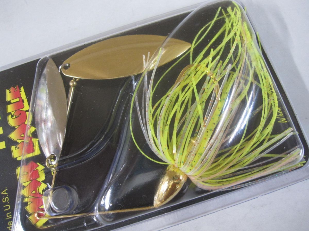 War Eagle Gold Frame Double Willow Spinnerbait 1/2oz #34 Sunperch New Piano - Image 1