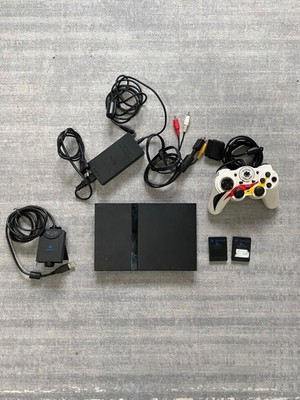 Sony PlayStation 2 PS2 Slim Gepflegt Mit Controller Und Speicherkarte
