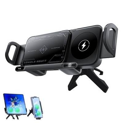 Car Phone Holder%2CFolding and Rotating Electric Wireless Car-NEW Charging W8V1