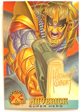 1995 Fleer Ultra X-Men Chromium Gold Signature Maverick #56 Super Hero