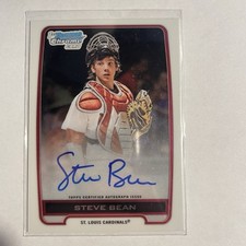2012 Bowman Draft Chrome Draft Picks Auto Refractor Steve Bean #BCA-SB Auto