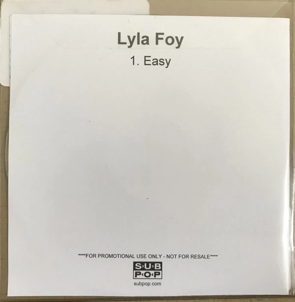 Lyla Foy Easy CDr UK Sub Pop 2013 Promo Cdr Mit Info Aufkleber Plastikumschlag - Bild 2 von 2