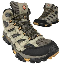 Merrell Moab 2 Mid Vent Men’s Hiking Boots Size 8.5 Suede Leather Lace Up Mesh