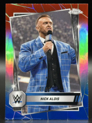  Nick Aldis Red white Blue Exklusiv Numberd 01/85 -  Topps Chrome WWE 2025 