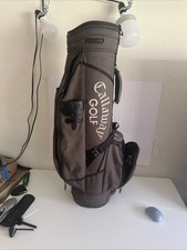 Callaway Big Bertha Cart Carry Golf Bag Black 6 Way w/Rain Cover No Strap - READ